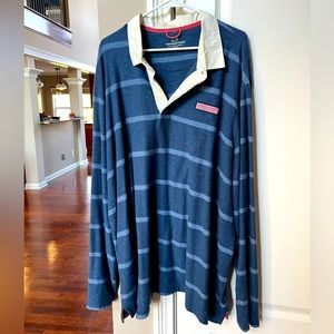 Vineyard Vines 3XLT Blue Polo Rugby Shirt